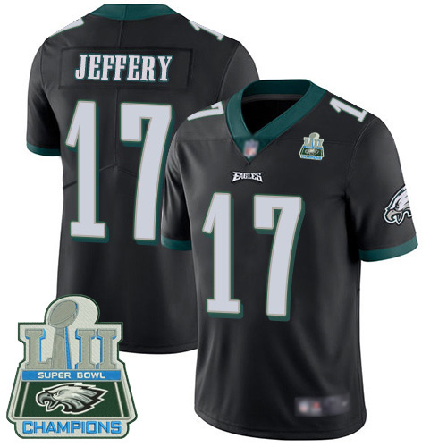 Men Philadelphia Eagles #17 Alshon Jeffery Black Alternate Vapor Untouchable NFL Jersey Limited Player Super Bowl 100th->philadelphia eagles->NFL Jersey